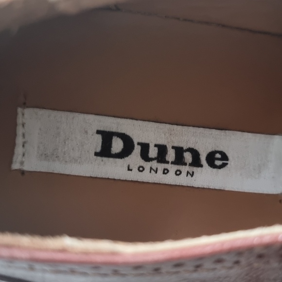 Dune London Brown Leather Oxfords US8/EU39/UK6 - Picture 6 of 7